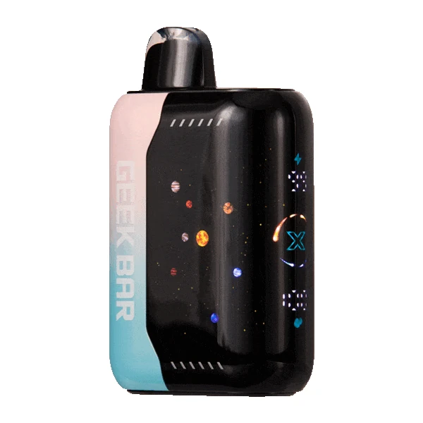 Close-up of a Foger vape device showing the charging port and LED indicator lights during the charging process, illustrating how to charge foger vape step by step