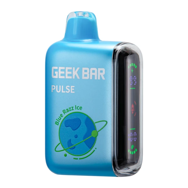 A sleek geek bar piña colada disposable vape in hand, with tropical pineapple and coconut background