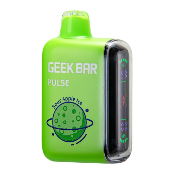 Step-by-step images showing unboxing, authenticity check, and first draws for the sour apple watermelon foger device