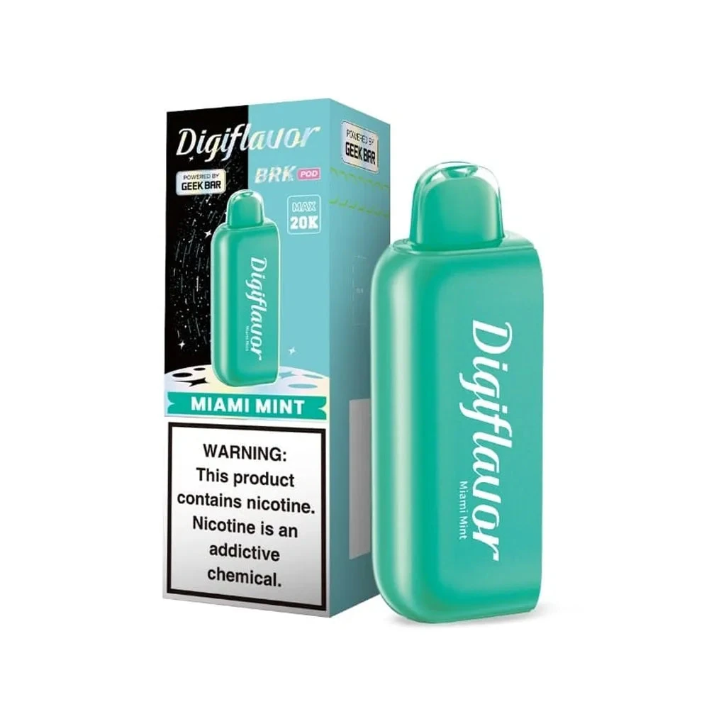 An urb clicker device held in a hand, showcasing its sleek design and inhaling tip